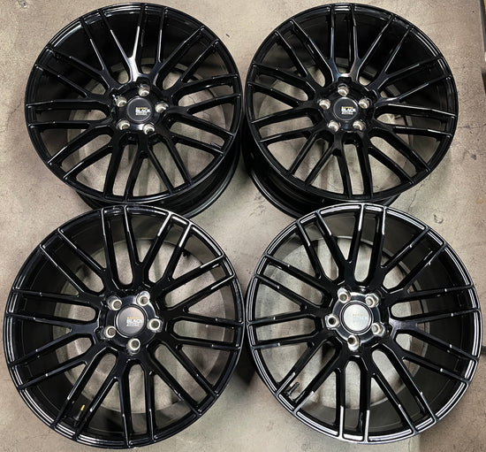 Sold Four Used AUDI S5 Q5 SQ5 Allroad SAVINI DI Forza 20 Wheels 20x10 +38 Black