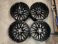 Four Used AUDI S5 Q5 SQ5 Allroad SAVINI DI Forza 20 Wheels 20x10 +38 Black