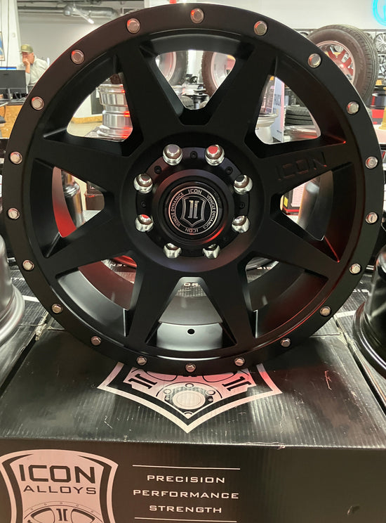 Four ICON Rebound 20 Wheels 1820908152SB F250 F350SRW satin Black 20x9 +6 8x170