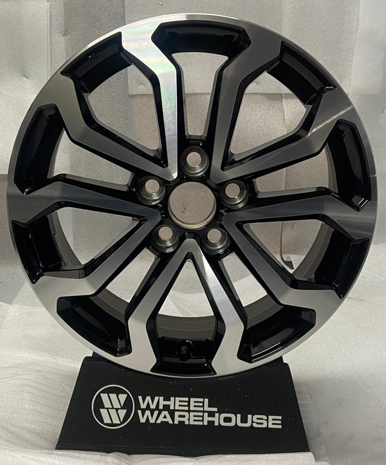 2023-2026 Toyota Corolla Cross OEM 17" Machined Black Wheel Rim | 42110A410 10518
