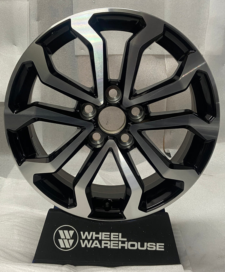2023-2026 Toyota Corolla Cross OEM 17" Machined Black Wheel Rim | 42110A410 10518

