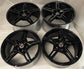 Sold Four 2025 Chevy Corvette C8 Factory 19 20 Wheels OEM 23404163 23404154 Black