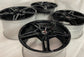 Sold Four 2025 Chevy Corvette C8 Factory 19 20 Wheels OEM 23404163 23404154 Black