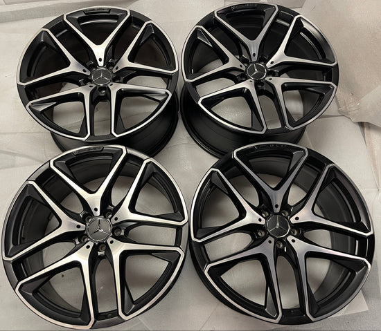 Sold Four 2019 MBZ GLE53 Factory AMG 21 Wheels Rims OEM Black A1674014200 A167401300