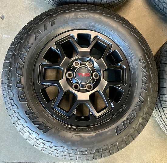 Sold 2025 Toyota Tacoma TRD 18 Factory Wheels Rims Tires OEM  Black Falken AT3WA 265/70/18