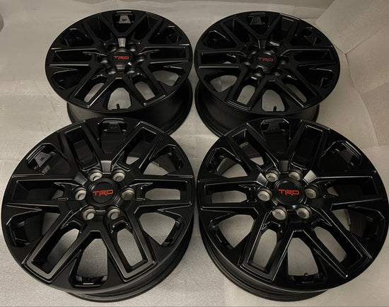 Four 2026 Toyota Tundra TRD Factory 20 Wheels OEM Rims Black PT946-34220