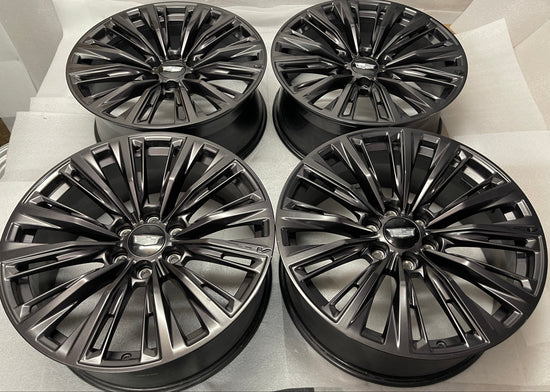 2023-2025 Cadillac Escalade-V Factory Forged 22" Wheel Rim Set of 4 OEM Satin Graphite