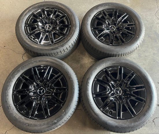 OEM 20" Gloss Black Wheels Tires Set 2019-2026 Mercedes G550 4654012300 Falken