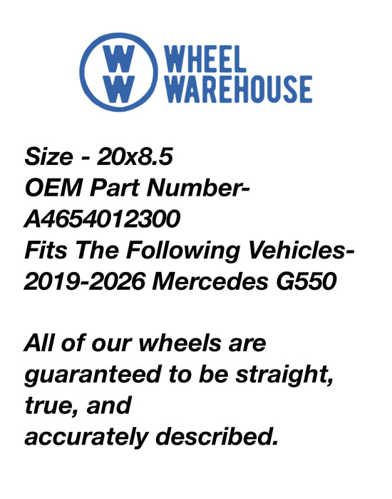 OEM 20" Gloss Black Wheels Tires Set 2019-2026 Mercedes G550 4654012300 Falken