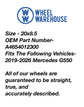 OEM 20" Gloss Black Wheels Tires Set 2019-2026 Mercedes G550 4654012300 Falken