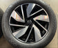 2024-2026 Volkswagen Atlas Factory 20" Black Machined Wheels & Tires Set of 4 OEM Original | 3QF601025AC 95720 70115