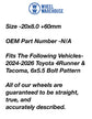 2024-2026 Toyota 4Runner TRD Sport OEM 20-Inch Gloss Black Wheels & Tires – Powder Coated Take-Off | Dunlop Grand Trek PT5A 265/55R20 | Fits 4Runner Tacoma Land Cruiser GX550