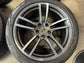 2019-2023 Porsche Cayenne 21" OEM Staggered Wheel & Tire Set – Dark Gray Machined (9Y0601025BK / 9Y0601025BL) Take-Offs