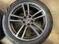 2019-2023 Porsche Cayenne 21" OEM Staggered Wheel & Tire Set – Dark Gray Machined (9Y0601025BK / 9Y0601025BL) Take-Offs