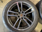 2019-2023 Porsche Cayenne 21" OEM Staggered Wheel & Tire Set – Dark Gray Machined (9Y0601025BK / 9Y0601025BL) Take-Offs