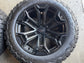 F150 SCA Performance Black Widow 22" Satin Black Wheel & Tire Set 22x11 6x135 w/ BFG KO2 LT35x12.50R22 — Take-Off