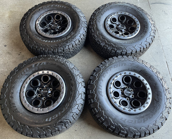 Sold 2025 FORD F150 RAPTOR R FACTORY 17 WHEELS TIRES OEM RIMS BEAD LOCK 37 BFG KO2