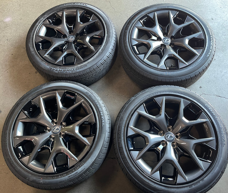 2024-2026 Lexus TX OEM 22" Silver Black Wheel Rim Tire Set of 4 | 4260D0E071 10576