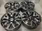 2000-2026 GMC Yukon Sierra 1500 22x9 Gray with Chrome Inserts OEM Wheel Rim Set of 4, OEM Part Number 84775276, Interchange Number 14134

