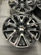 Sold 2000-2026 GMC Yukon Sierra 1500 OEM 22" Gray Chrome Insert Wheels Rims Set of 4 | 84775276 | 14134