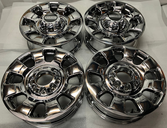 Four 2026 Ford F250 OEM Factory PVD Wheels Caps Lugs PC3C-1007-BA 10552