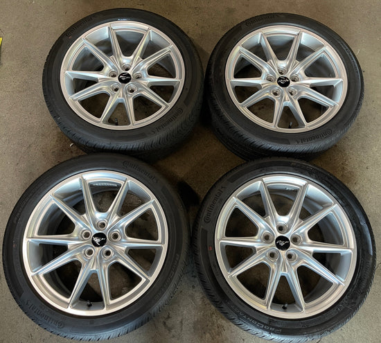 2006-2025 Ford Mustang GT OEM 19" Silver Wheel/Rim Tire Set of 4 — PR3C1007CA 10597