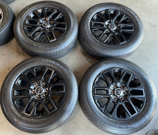Sold 2024 Toyota Tundra Factory 20 Wheels Tires OEM Rims Black 2024 Tacoma