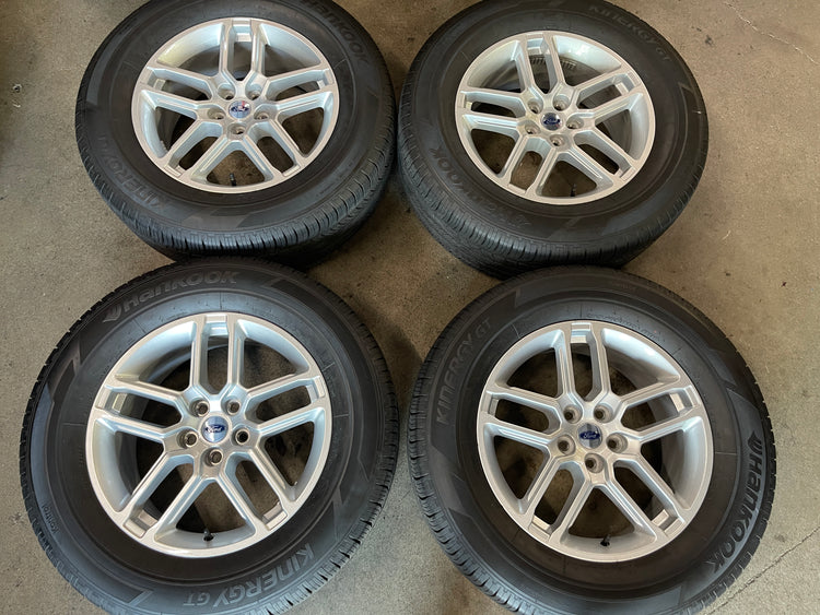 2025-2026 Ford Explorer Factory 18 Inch Silver OEM Wheel Rim Tire Set of 4
