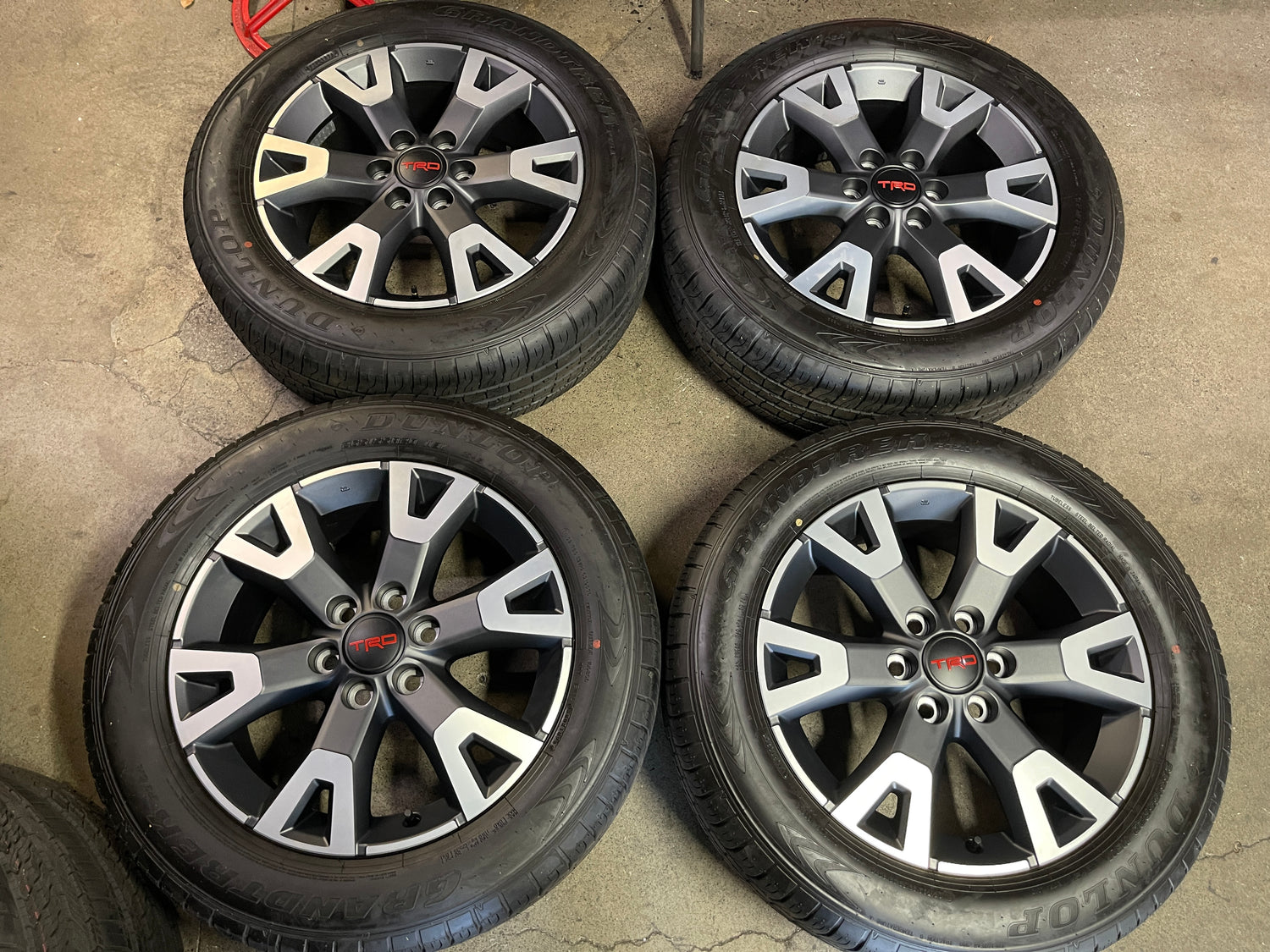 2024-2026 Toyota 4Runner TRD Sport Factory 20 Inch Machined Face OEM Wheel Rim Tire Set of 4
