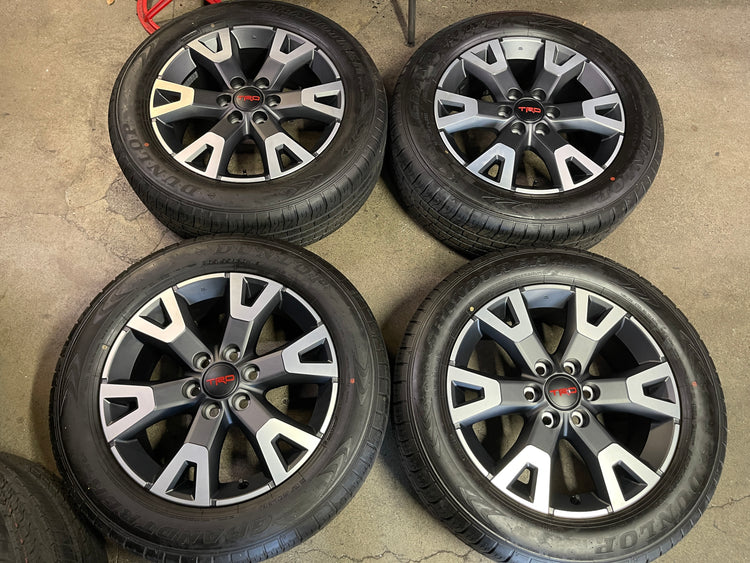 2024-2026 Toyota 4Runner TRD Sport Factory 20 Inch Machined Face OEM Wheel Rim Tire Set of 4
