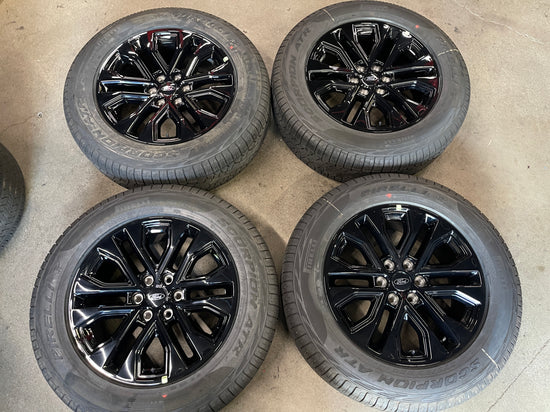 2005-2026 Ford F150 Lariat OEM 20 Gloss Black Wheel Rim Tire Set of 4 RL3J1007BA 10619