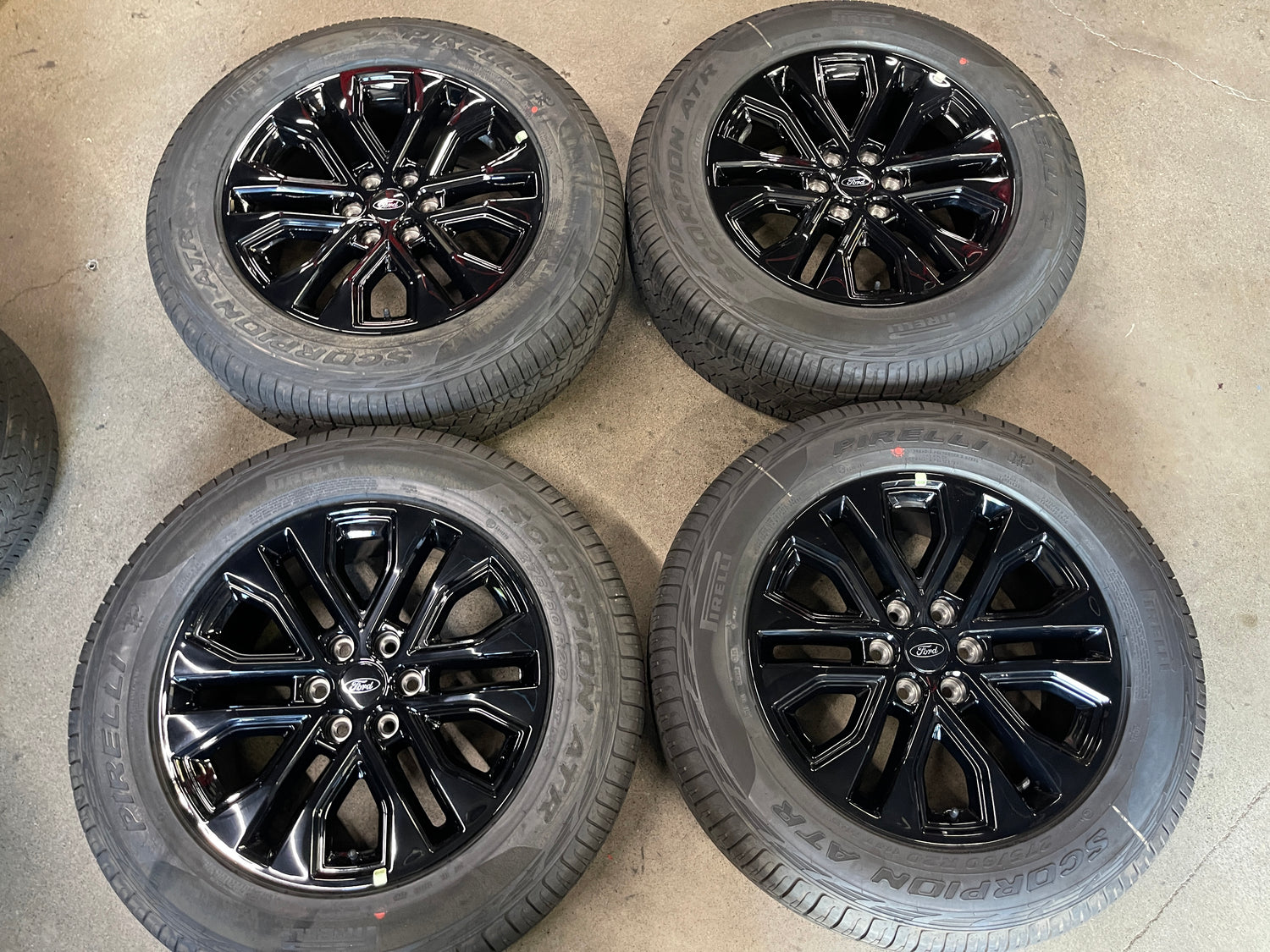2005-2026 Ford F150 Lariat OEM 20 Gloss Black Wheel Rim Tire Set of 4 RL3J1007BA 10619
