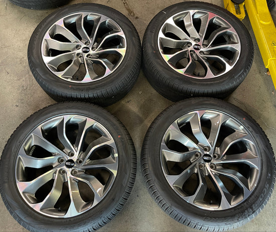 2020-2026 Lincoln Aviator OEM 21" Machined Gray Wheel/Rim Tire Set of 4 275/45R21 Pirelli Scorpion Zero | LC5Z-1007-D 10239

