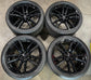 SoCal Wheels - 2022-2024 Ford Mustang Shelby GT500 20 Inch OEM Black Staggered Wheel Tire Set of 4 Gently Used

