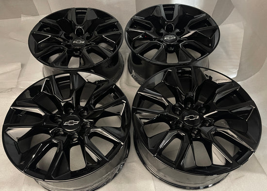 SoCal Wheels - 2019-2026 Chevy Silverado LTZ OEM 20 Inch Gloss Black Powder Coat Wheels Rims Set of 4
