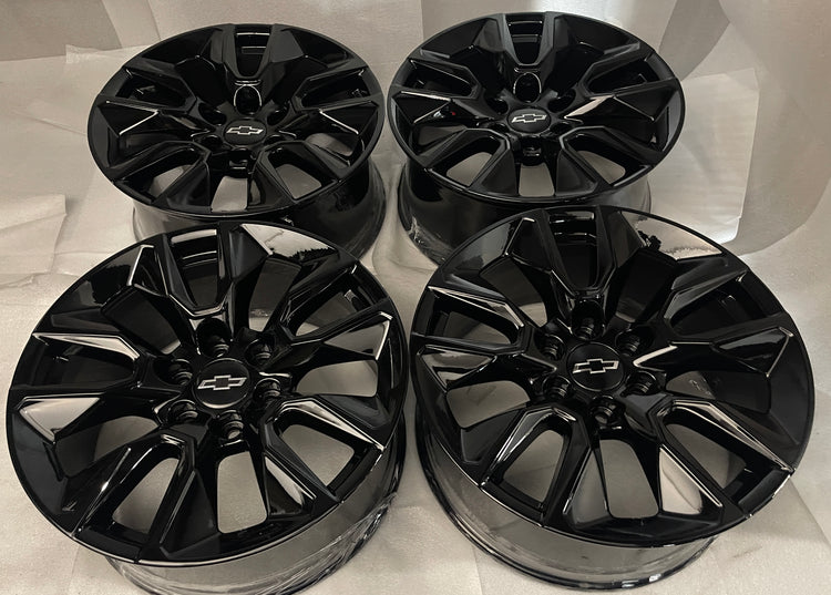 SoCal Wheels - 2019-2026 Chevy Silverado LTZ OEM 20 Inch Gloss Black Powder Coat Wheels Rims Set of 4
