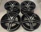 2024-2026 MBZ AMG E-Class Factory OEM 19" Black/Machined Staggered Wheels Rims Set of 4 | A2144010300 A2144010400
