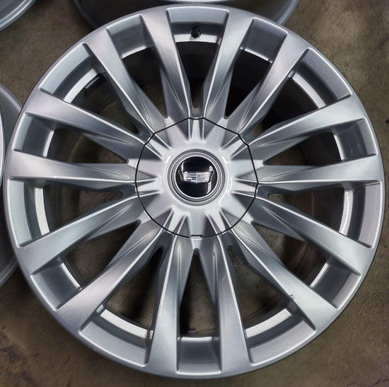 Four 2024 Cadillac Escalade Platinum Factory 22 Wheels OEM Rims 84460119 Silver