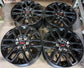Four 2025 Toyota Tundra TRD Factory 20 Wheels OEM Rims Black PT946-34220