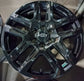 Sold Four 2025 Chevy Silverado LTZ Factory 20 Wheels OEM 5913 Rims Tahoe Black 23377017