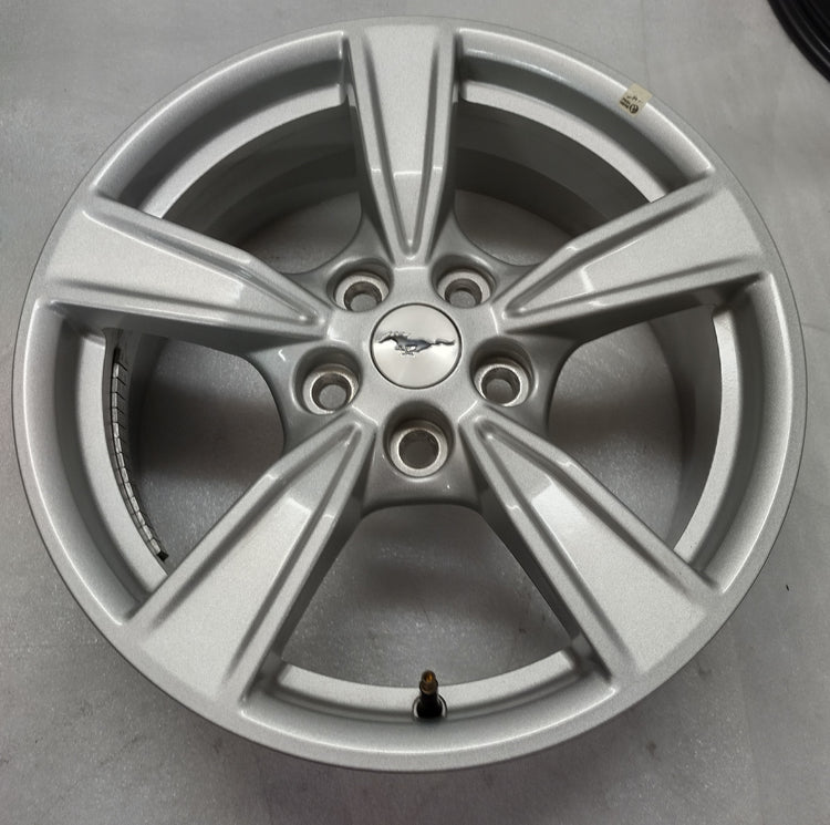 2021-2024 Ford Mustang Factory 17 Inch OEM Silver Wheel Rim Single OEM Original
