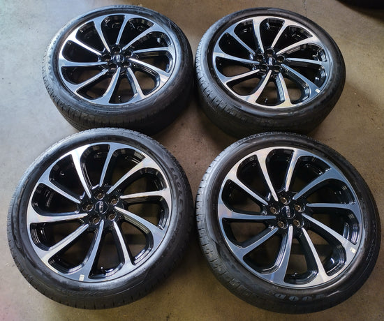 2026 Lincoln Nautilus OEM 22" Machined Face Black Wheel/Rim Tire Set of 4 | R2TC-1007-FA | 5x114.3 | 255/45R22
