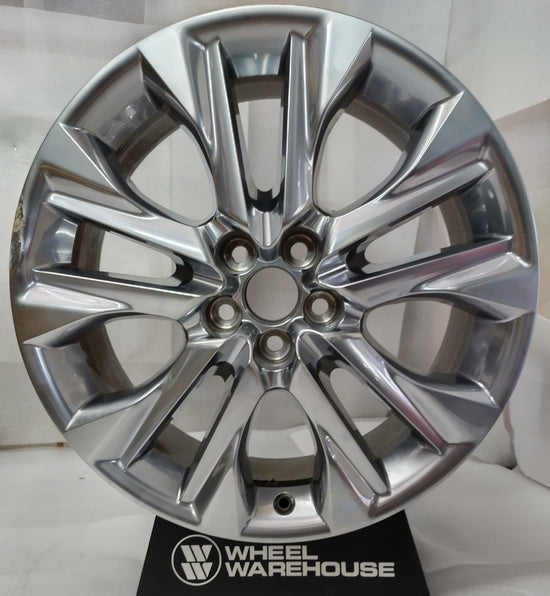 2020-2026 Toyota Highlander 20 Inch OEM Hyper Silver Clad Wheel Rim
