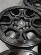 2021-2026 Ford Bronco Sasquatch OEM 17" Black Silver Beadlock Wheel/Rim Set of 5 | N2DC1007C1A | 10388B