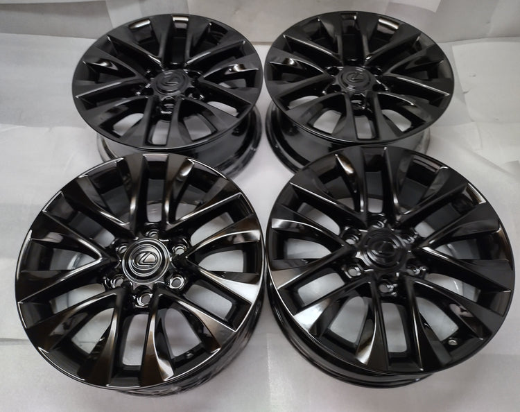 2014-2023 Lexus GX460 OEM 18 Inch Gloss Black Wheel Rim Set of 4 Reconditioned
