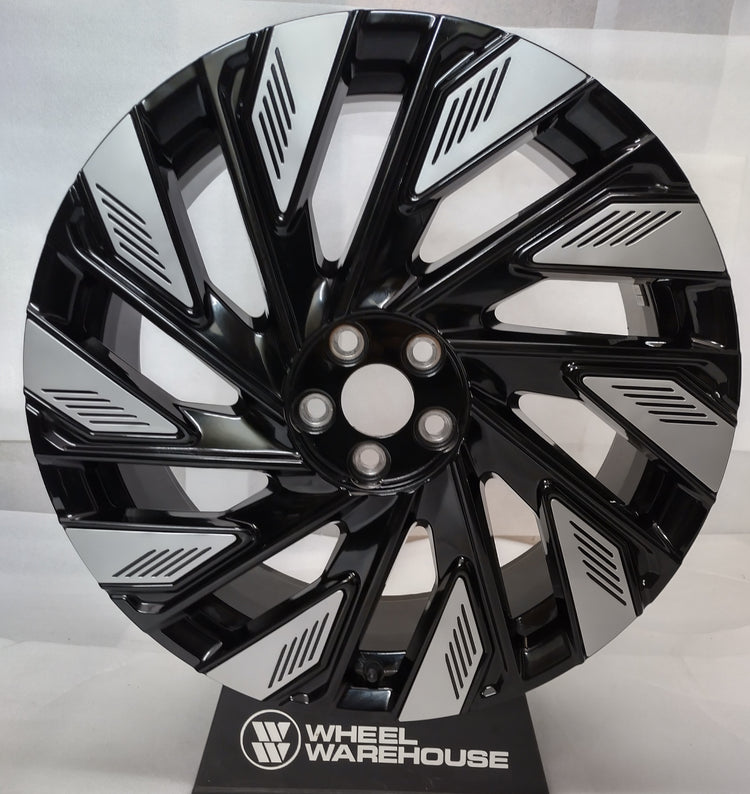 2024-2026 Lincoln Nautilus OEM 22 Inch Black Silver Wheel Rim Take-Off
