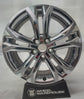 Single Toyota Sienna OEM 18-inch chrome clad wheel with five split spokes, shown without a center cap or tire.