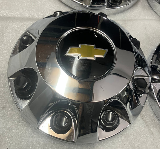 Sold Four Center Caps for 2011-2026 Chevy Silverado 3500 DRW 9597796 9597805 OEM