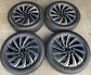 2025-2026 Lincoln Navigator Factory 22" Machined Face/Black OEM Wheel Rim Tire Set of 4 SL741007NA

