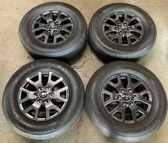 2026 Toyota Tacoma 17 Factory Wheels Tires OEM Rims 4Runner Yokohama Charcoal